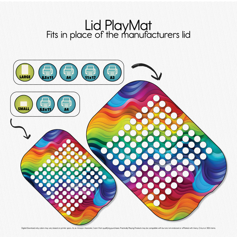 Rainbow Waves - Explorer PlayMat Pack- One Hundred Board