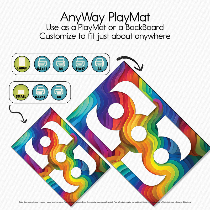 Rainbow Waves - Explorer PlayMat Pack- Tricircle
