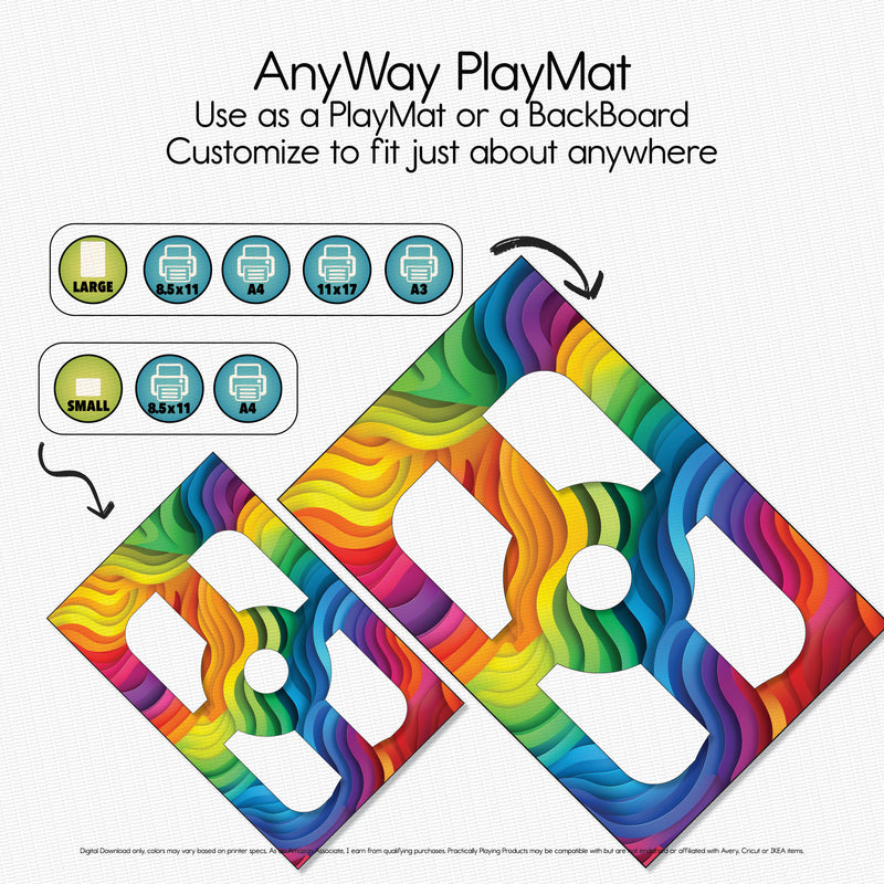 Rainbow Waves - Explorer PlayMat Pack- Circle in Circle