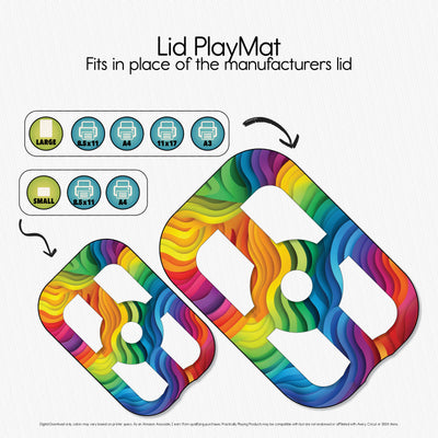 Rainbow Waves - Explorer PlayMat Pack- Circle in Circle