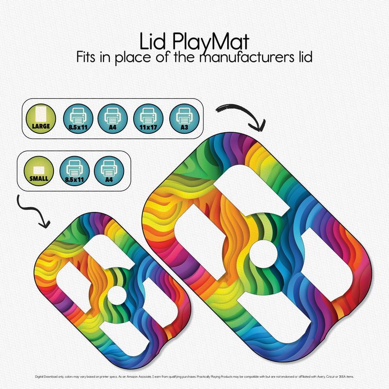 Rainbow Waves - Explorer PlayMat Pack- Circle in Circle