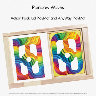 Rainbow Waves - Explorer PlayMat Pack- Circle in Circle