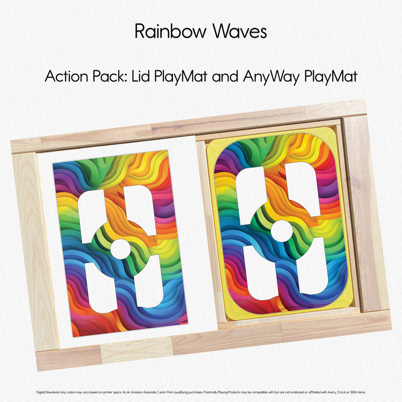 Rainbow Waves - Explorer PlayMat Pack- Circle in Circle