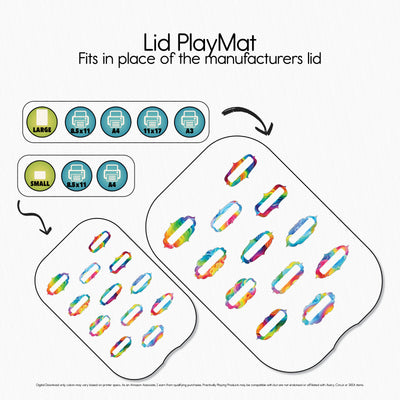 Rainbow Waves - Explorer PlayMat Pack- Twelve Fancy Slots
