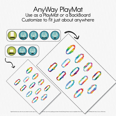 Rainbow Waves - Explorer PlayMat Pack- Twelve Fancy Slots