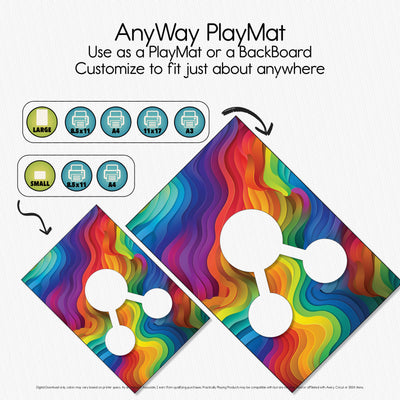 Rainbow Waves - Explorer PlayMat Pack- Combiner