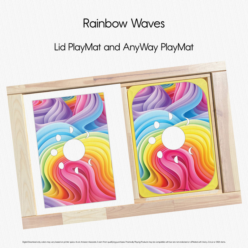 Rainbow Waves - Explorer PlayMat Pack- Moon Phases