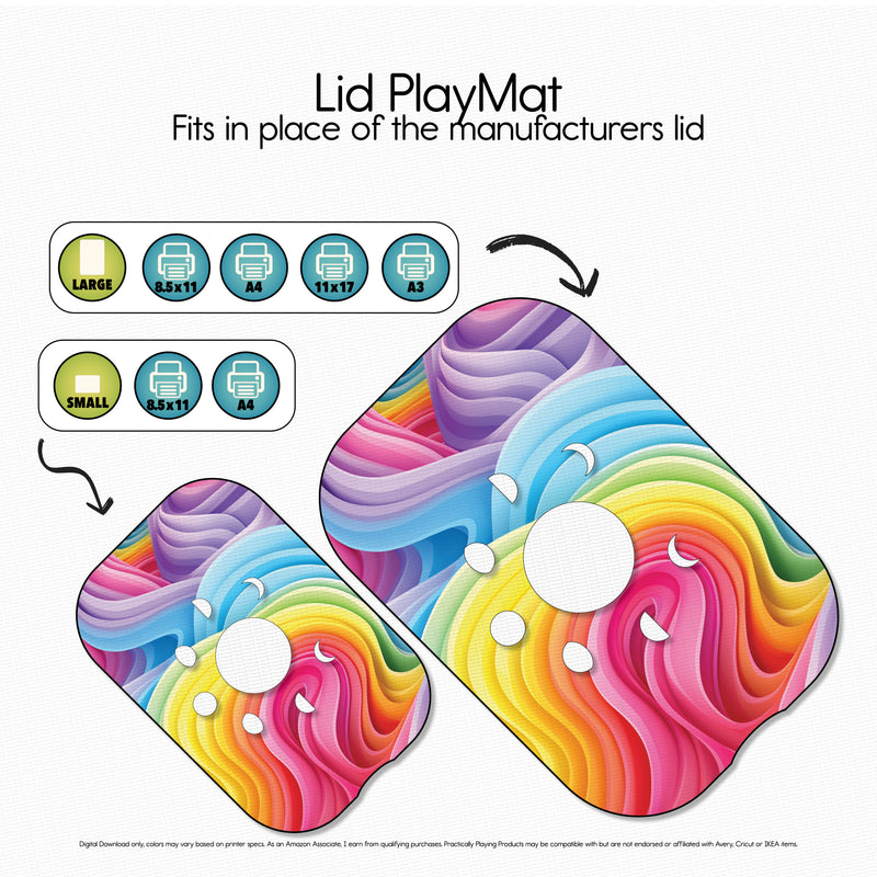 Rainbow Waves - Explorer PlayMat Pack- Moon Phases