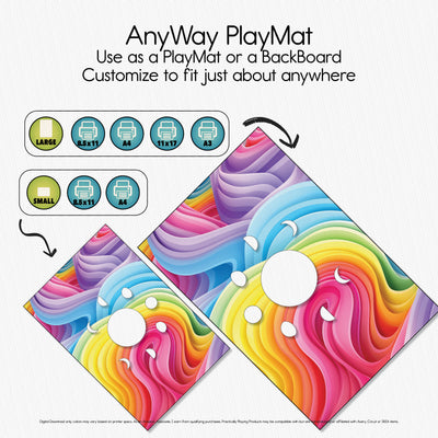 Rainbow Waves - Explorer PlayMat Pack- Moon Phases