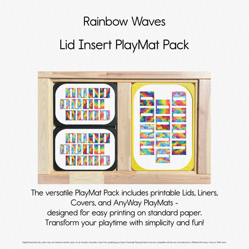 Rainbow Waves - Explorer PlayMat Pack- Twelve Slot Square