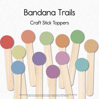 Bandana Trails - Explorer Pack- Craft Stick Covers and Toppers