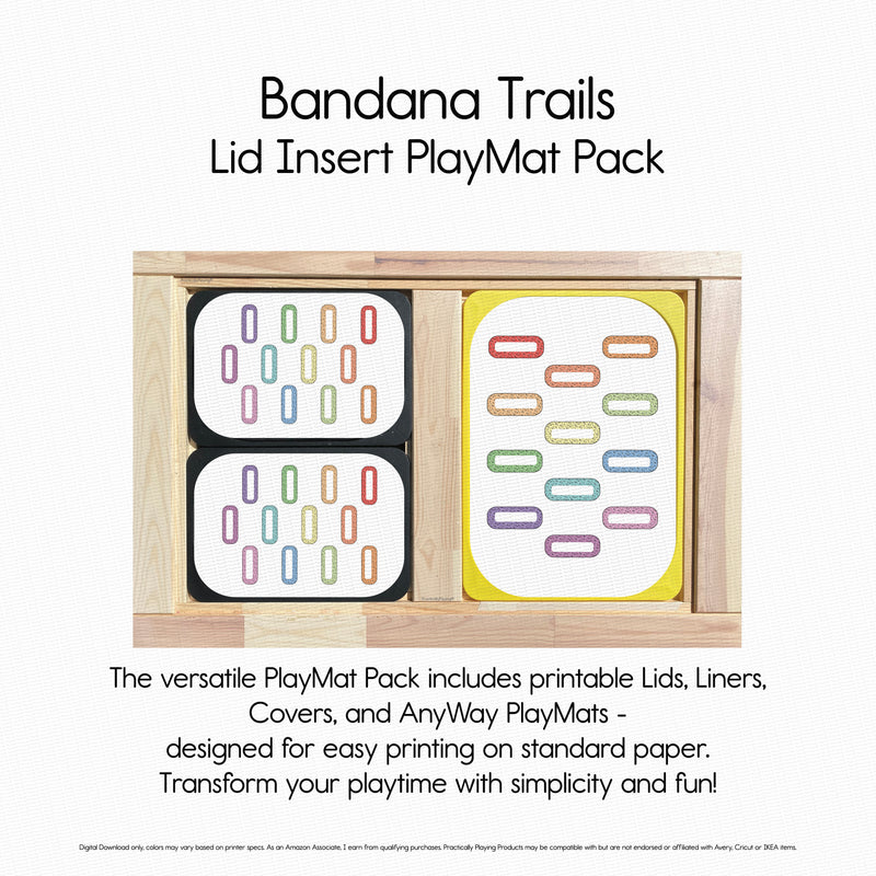 Bandana Trails - Explorer PlayMat Pack- Twelve Slot Rounded Rectangles