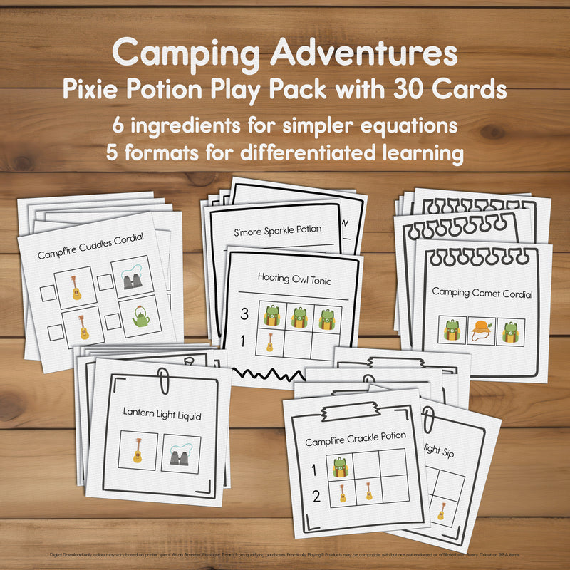 Camping Adventures - Pixie Potion Pack- Recipes