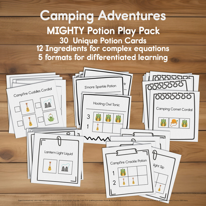 Camping Adventures - Mighty Potion Pack- Recipes