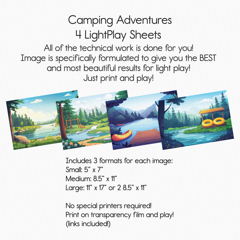 Camping Adventures - Imagination Pack- Light Sheet