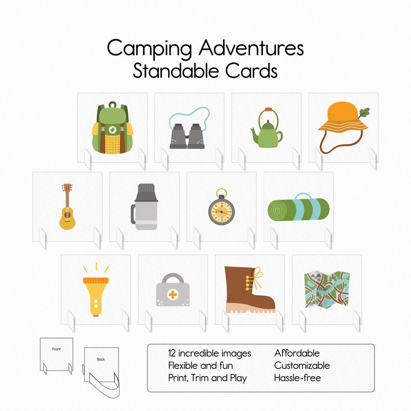 Camping Adventures - Discovery Pack- Standable Cards