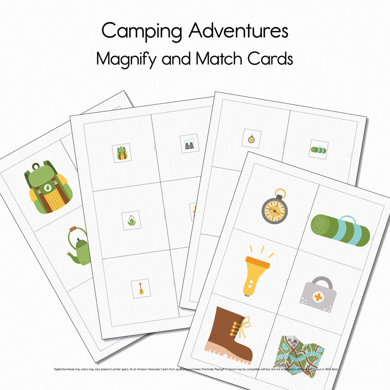 Camping Adventures - Discovery Pack- Magnify and Match Cards