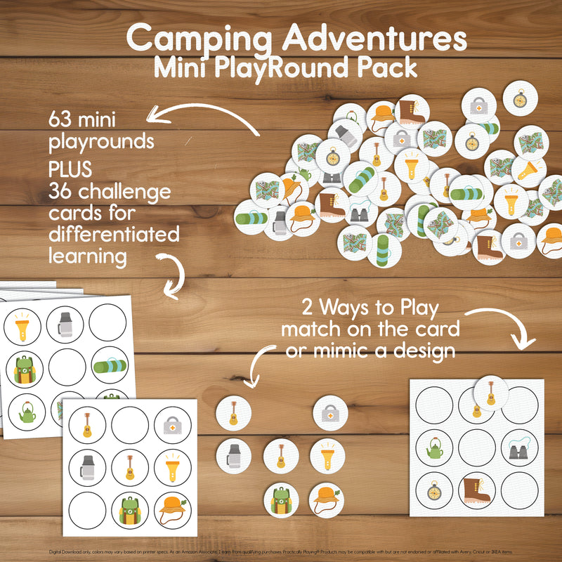 Camping Adventures - Discovery Pack- Mini PlayRounds Challenge Cards