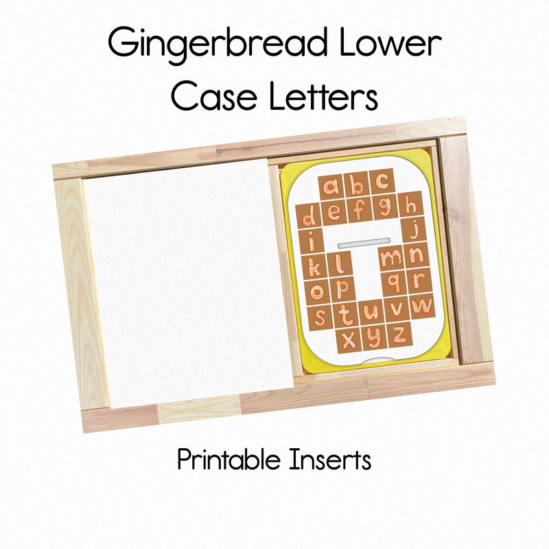 Gingerbread Letters Lower Case - Horizon PlayMat Pack- Single Slot