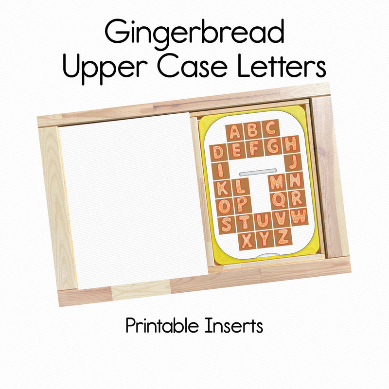 Gingerbread Upper Case Letters - Horizon PlayMat Pack- Single Slot