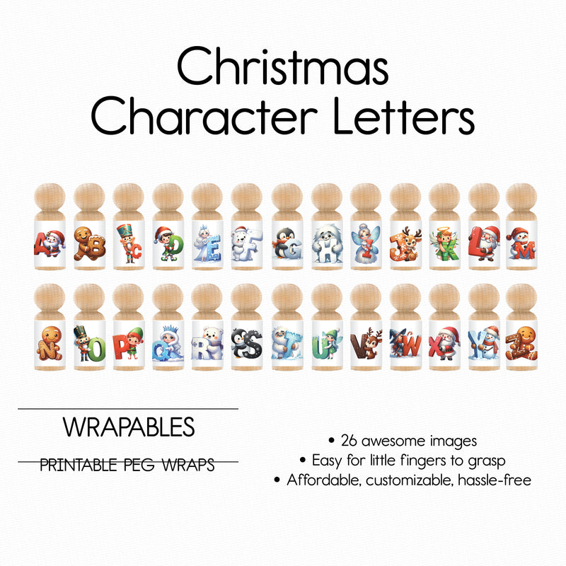 Christmas Characters Letters - Horizon Pack- Wrapable