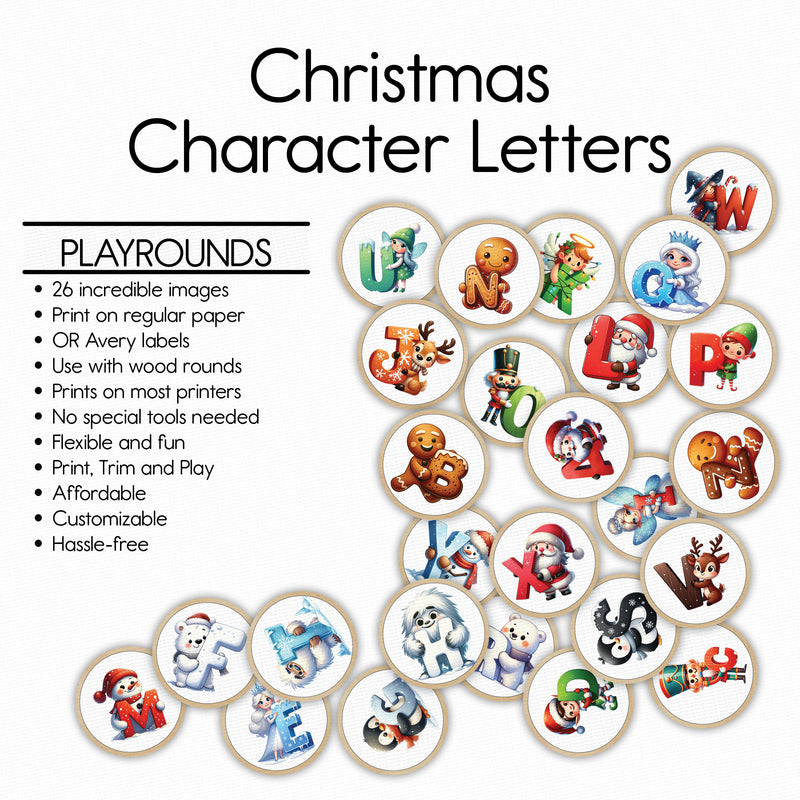 Christmas Characters Letters - Horizon Pack- PlayRounds