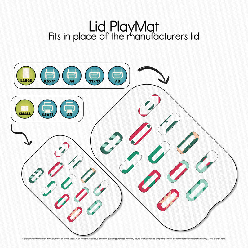Christmas Bauhaus - PlayMat Pack- Twelve Slot Rounded Rectangles