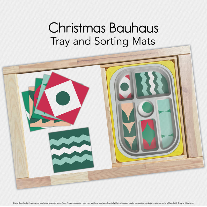 Christmas Bauhaus - 6 Tray and Sorting Mats