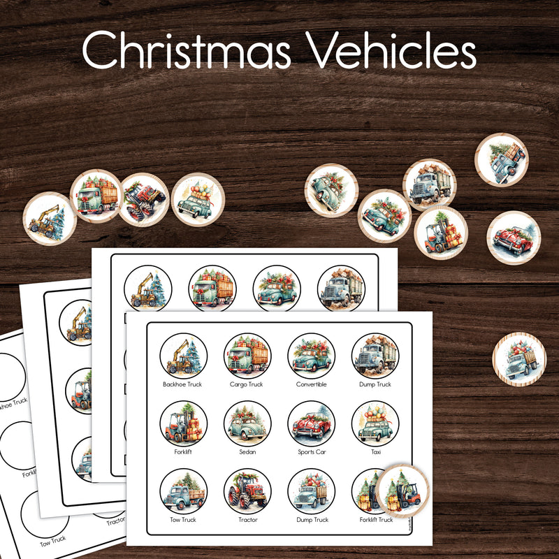 Christmas Vehicles - Splat Mat