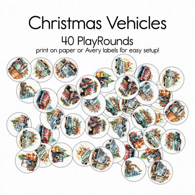 Christmas Vehicles - Bingo Game