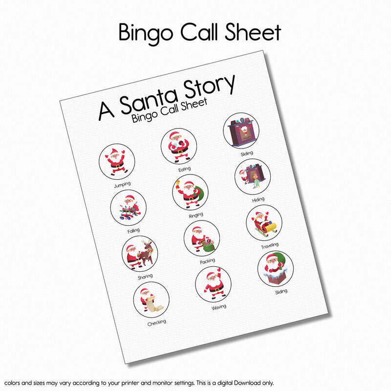 A Santa Story - Bingo Game