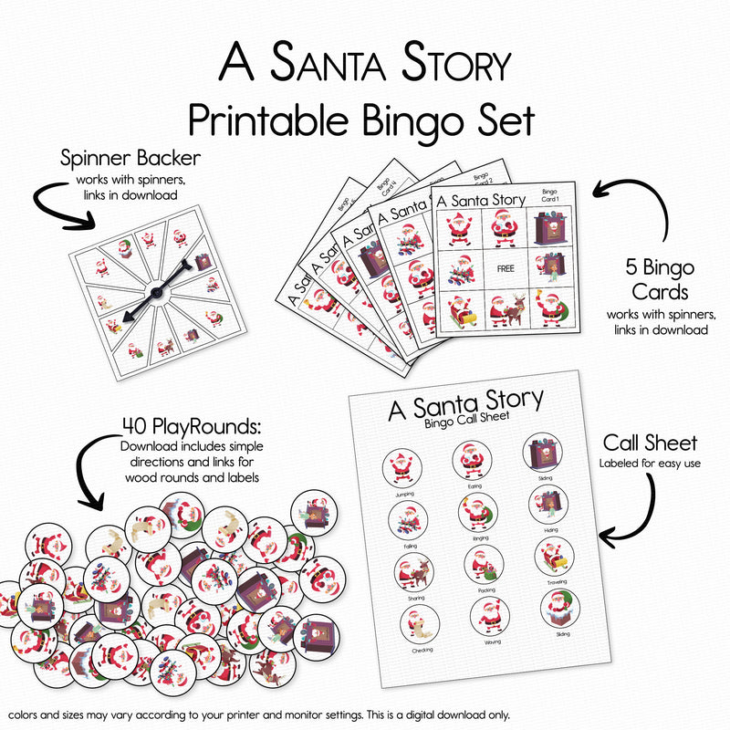 A Santa Story - Bingo Game