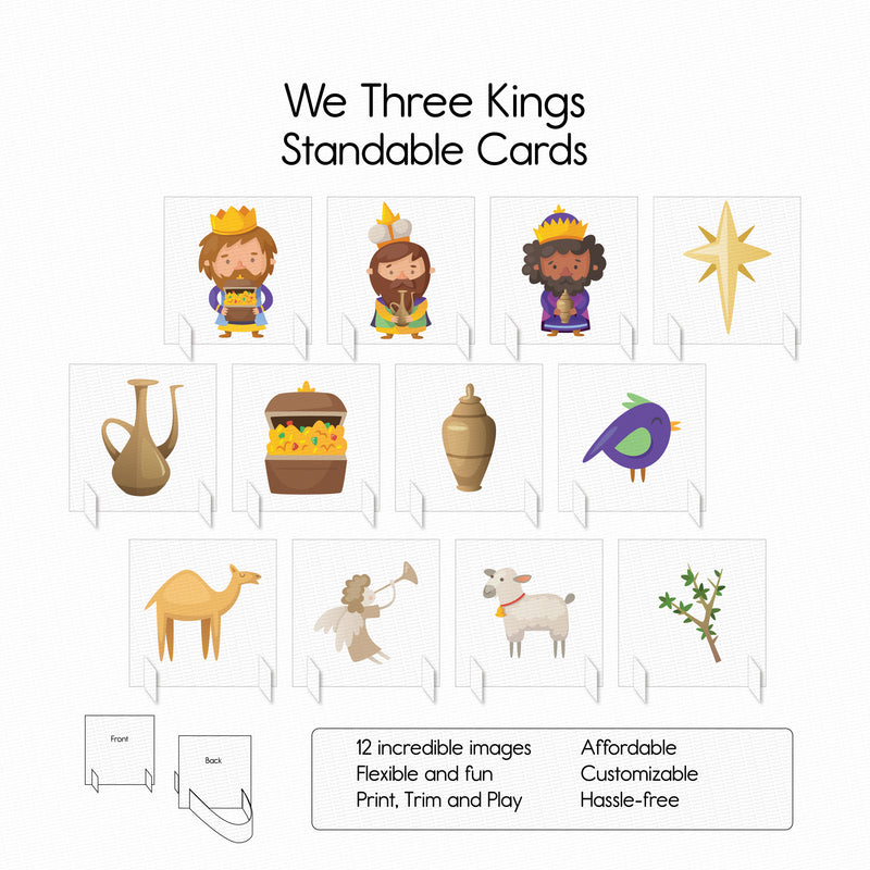 We Three Kings - Standable Cards