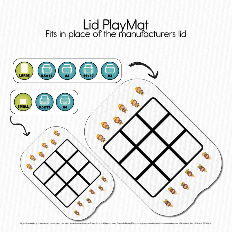 We Three Kings - PlayMat Tic Tac Toe