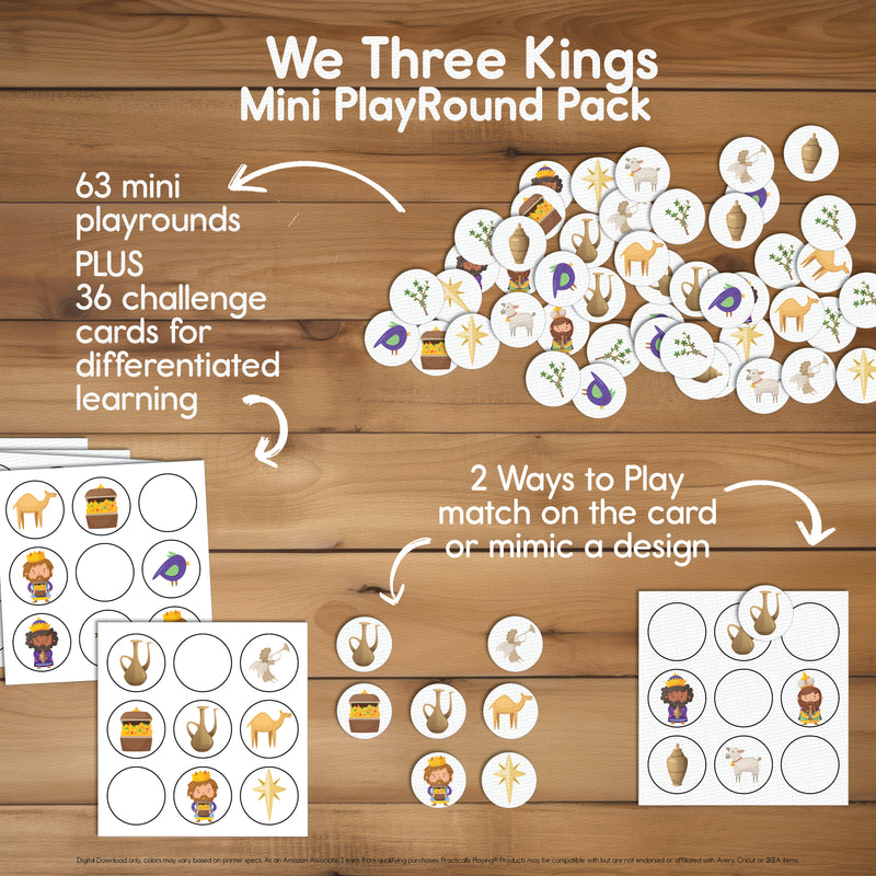 We Three Kings - Mini PlayRounds Challenge Cards