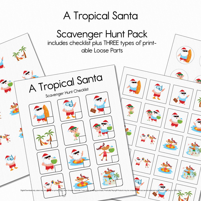 A Tropical Santa Story - Scavenger Hunt