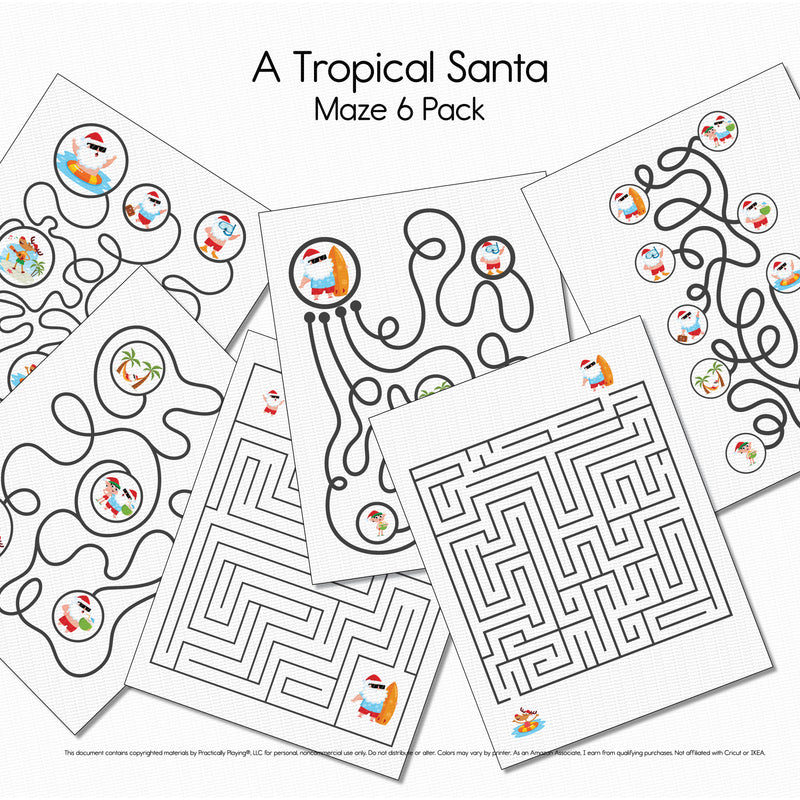 A Tropical Santa Story - Mazes 6 Pack