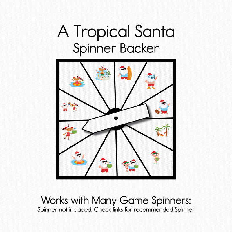 A Tropical Santa Story - Spinner Backer