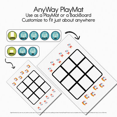 A Tropical Santa Story - PlayMat Tic Tac Toe