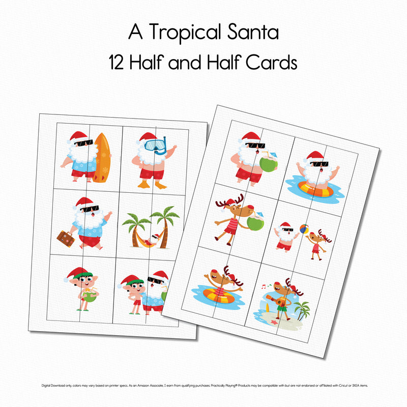 A Tropical Santa Story - Half and Half Cards