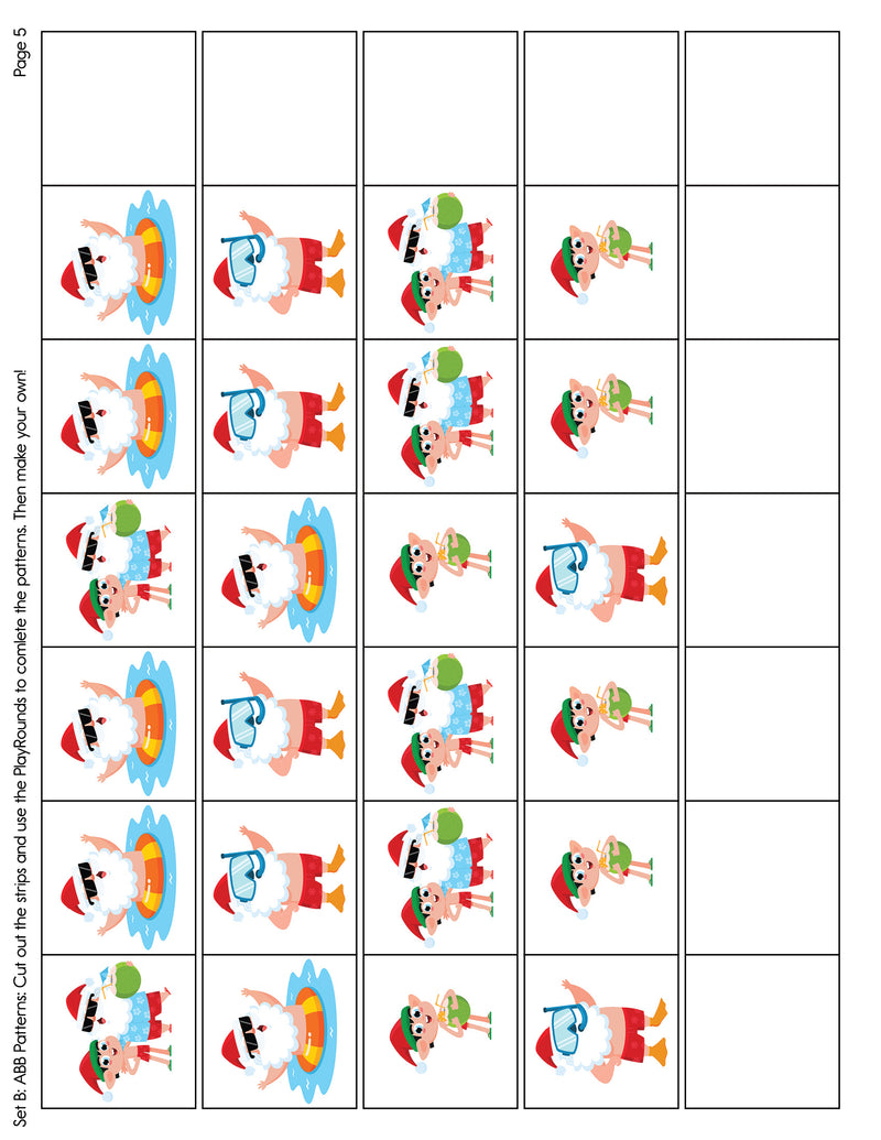 A Tropical Santa Story - Pattern Strips