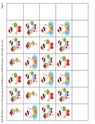 A Tropical Santa Story - Pattern Strips