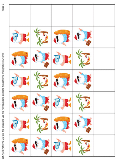 A Tropical Santa Story - Pattern Strips