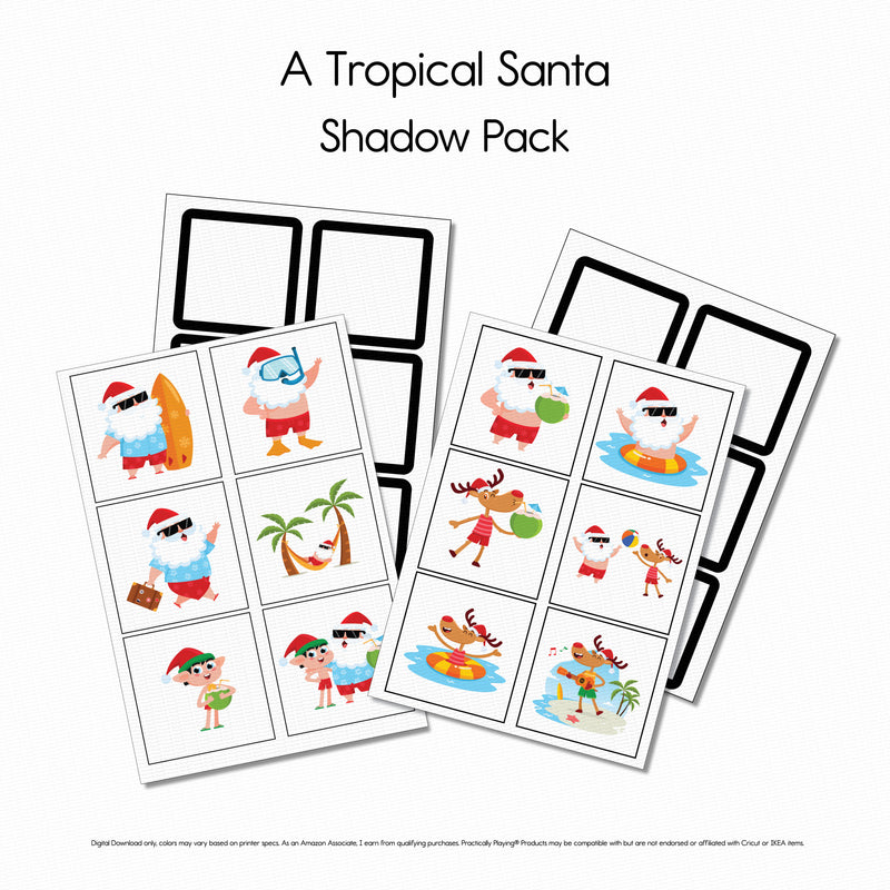 A Tropical Santa Story - Shadow Cards