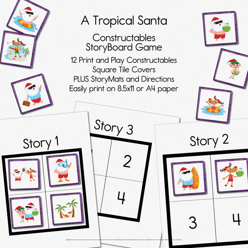 A Tropical Santa Story - Constructables StoryBoard Game