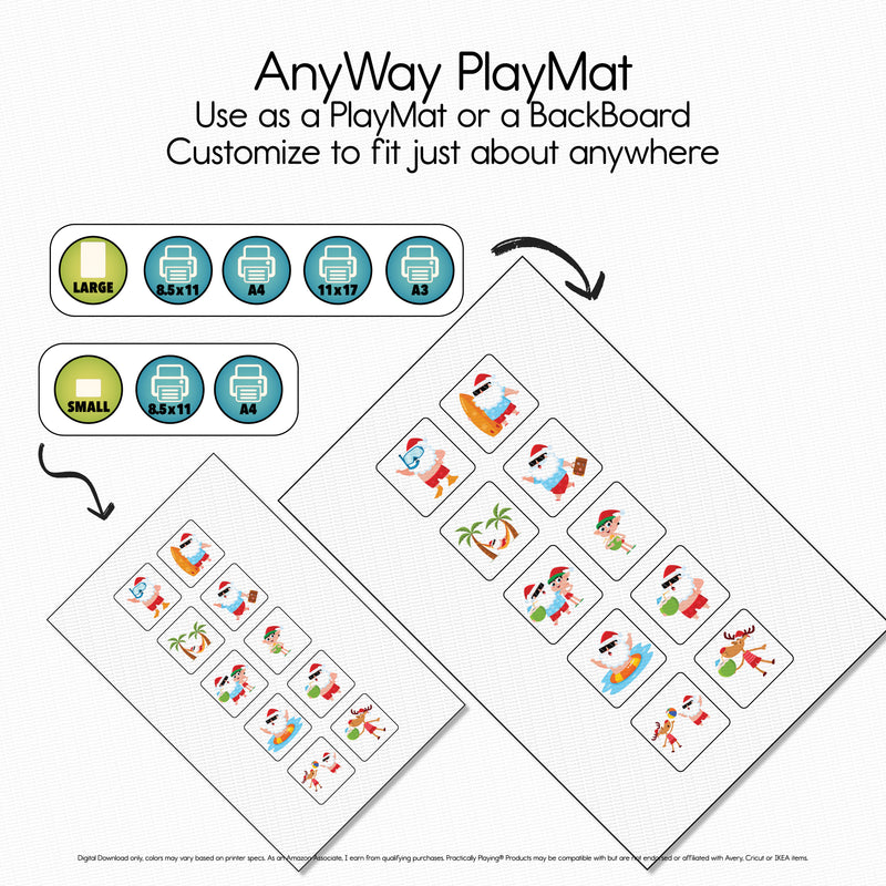 A Tropical Santa Story - PlayMat Ten Frame Sorter