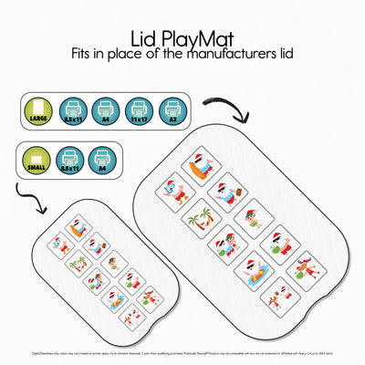 A Tropical Santa Story - PlayMat Ten Frame Sorter