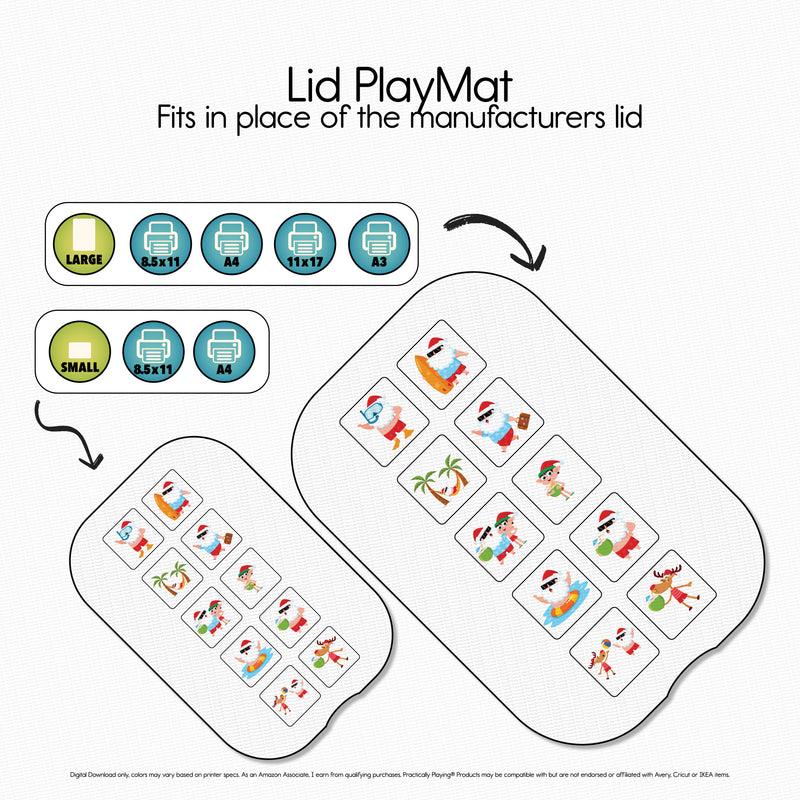 A Tropical Santa Story - PlayMat Ten Frame Sorter