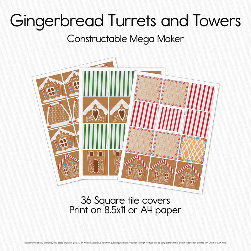 Gingerbread Turrets and Towers - Mega Maker Pack- Constructables