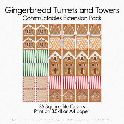 Gingerbread Turrets and Towers - Mega Maker Pack- Constructables